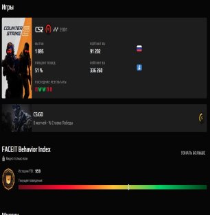 🔥 CS Prime | 🎯 Faceit LVL 10 | 🕒 2001 ELO — Ready for Competitions