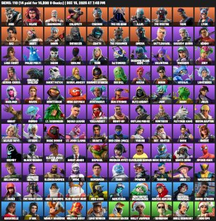 🎨 107 skins | 🌟 Fortnite account