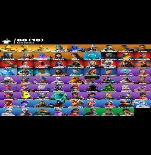🎨 80 skins | 🌟 Fortnite account