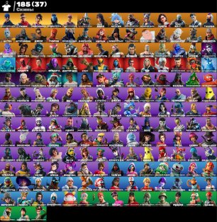 🎨 185 skins | 🌟 Fortnite account