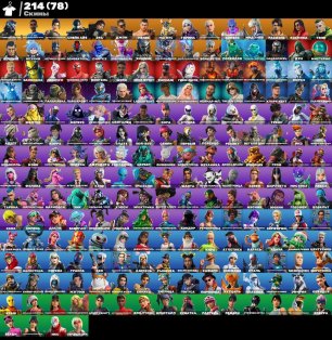 🎨 214 скінів | 🌟 Fortnite акаунт