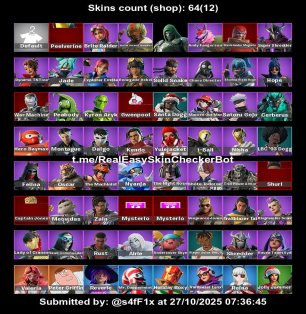 🎨 64 skins | 🌟 Fortnite account