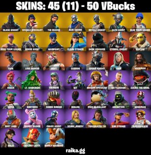 🎨 45 скінів | 🌟 Fortnite акаунт