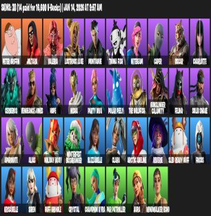 🎨 38 скінів | 🌟 Fortnite акаунт