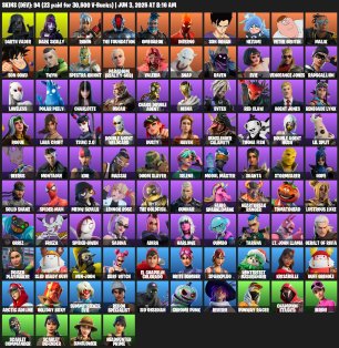 🎨 94 скіна | 🌟 Fortnite акаунт