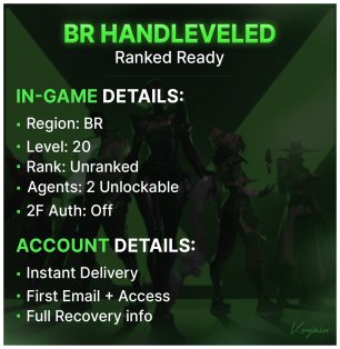 🎯 Valorant account | Unranked | BR | 2 agents