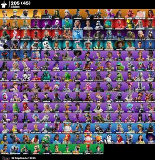 💧 205 скінів | 🌟 Fortnite акаунт