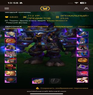 🎮 WoW акаунт | 80 рівень | Орда | Ревущий фьорд