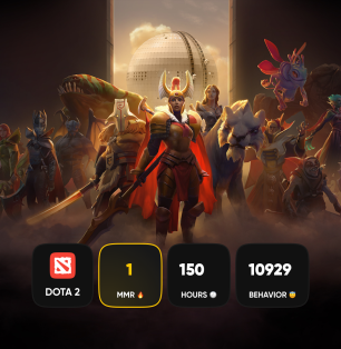 🏅 MMR 1 | 🕒 150 годин | 🛡 10929