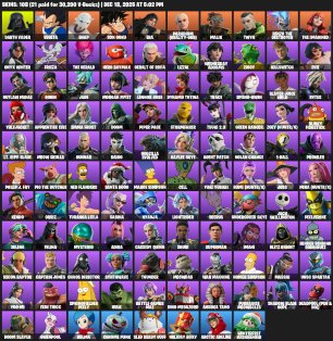 🎨 108 skins | 🌟 Fortnite account