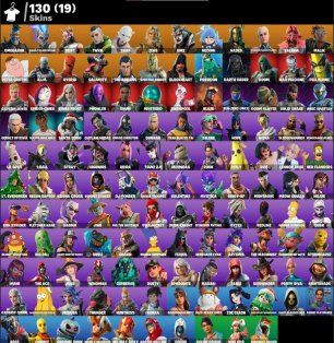 🎨 130 скінів | 🌟 Fortnite акаунт