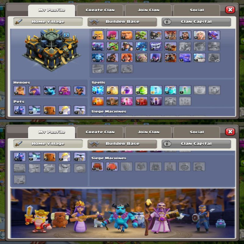 🏰 Clash of Clans акаунт | Ратуша 17 рівень | Рівень 40