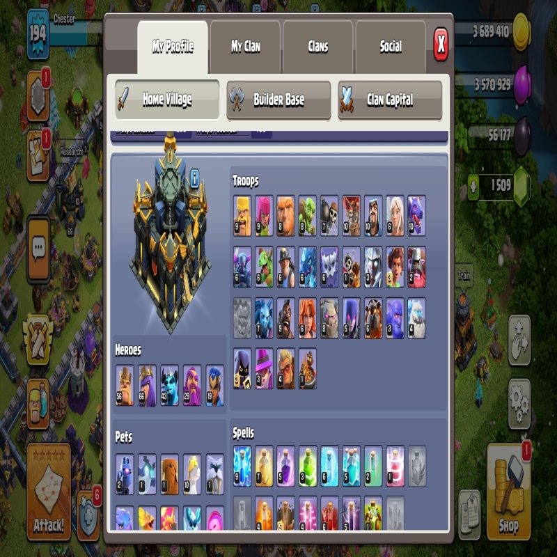 🏰 Clash of Clans акаунт | 17 ратуша | Рівень 10