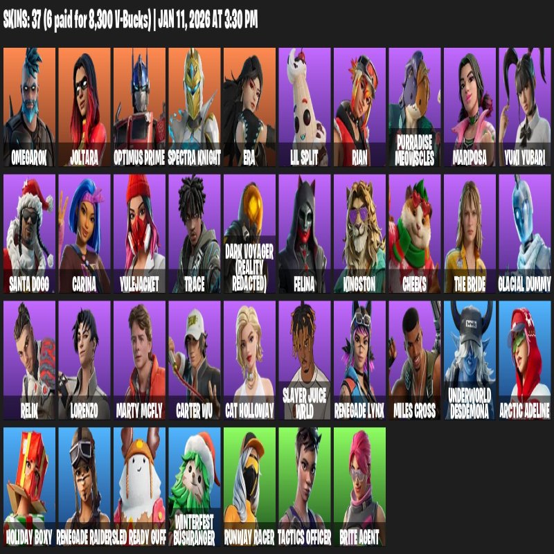 🎨 37 скінів | 🌟 Fortnite акаунт