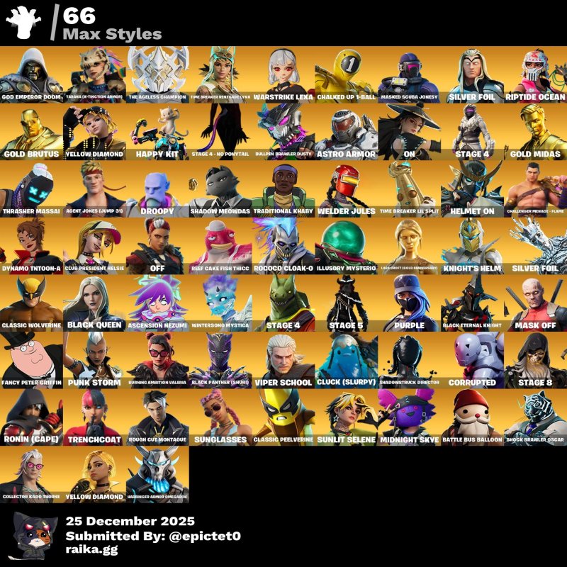 🎨 208 скінів | 🌟 Fortnite акаунт