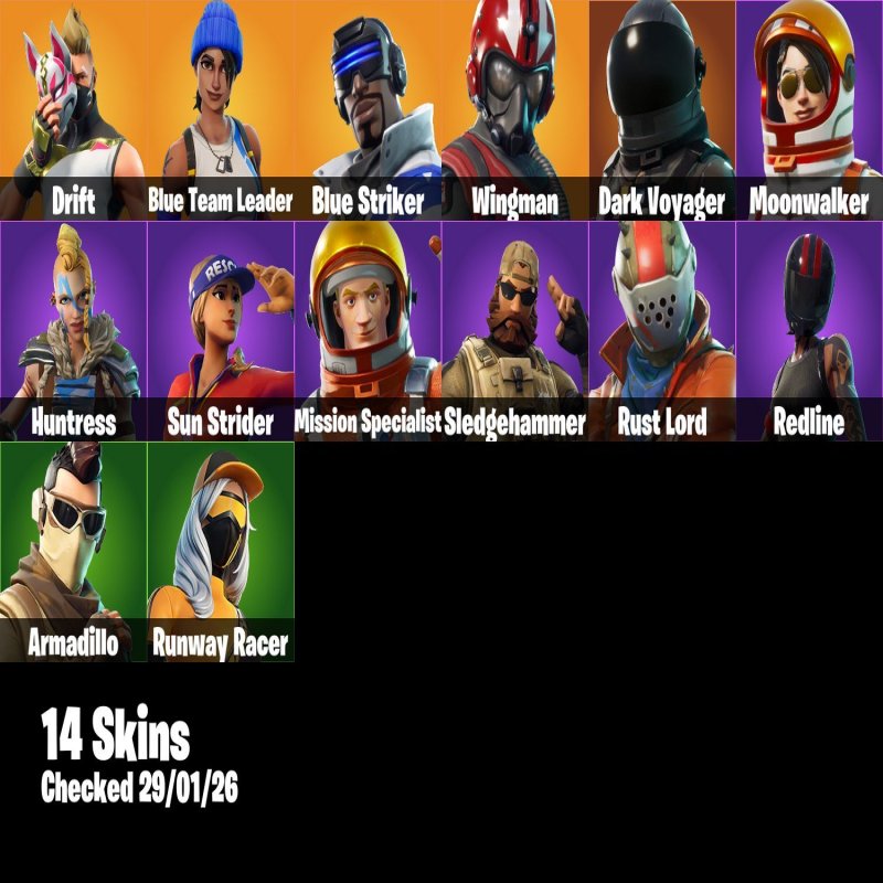 🎨 14 скінів | 🌟 Fortnite акаунт