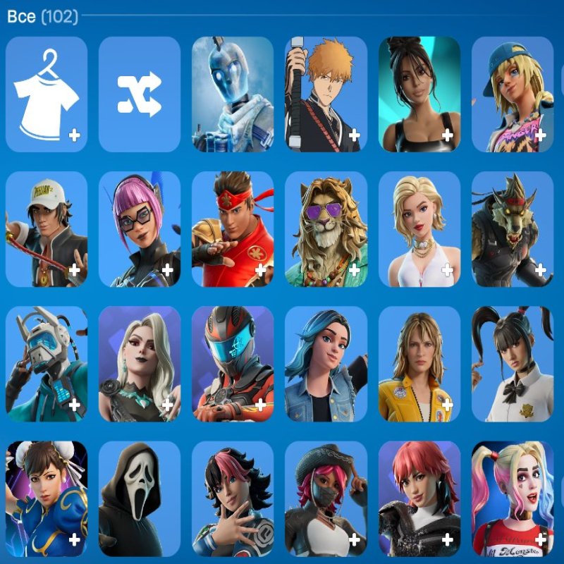 🎨 102 скінів | 🌟 Fortnite акаунт