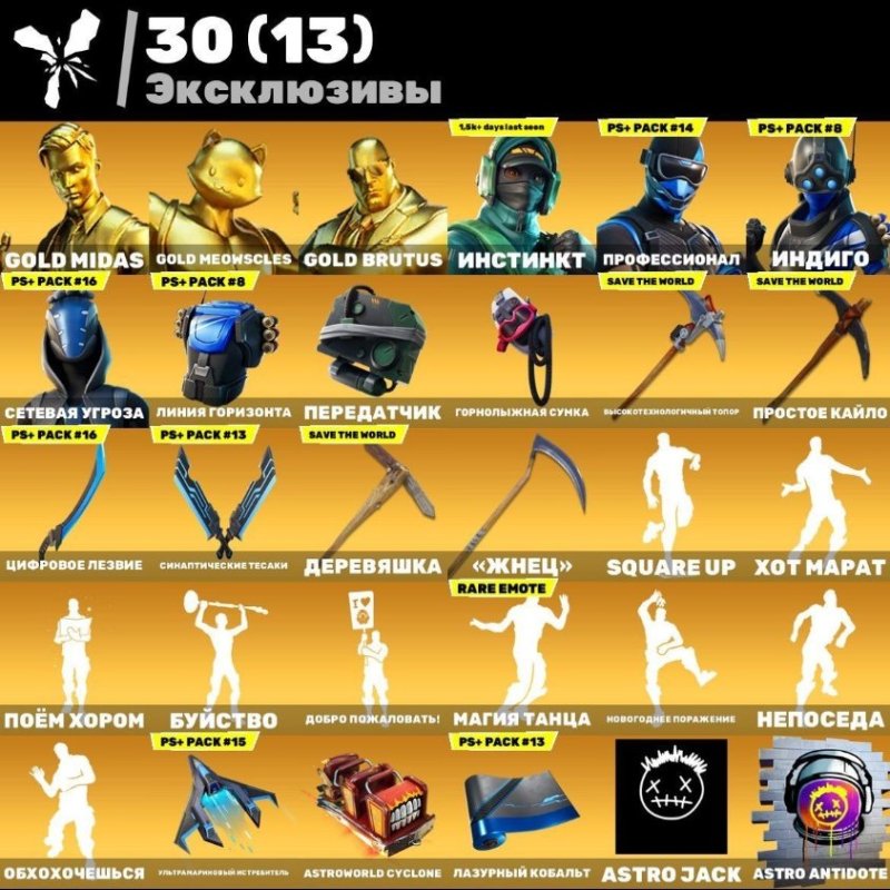 🎨 95 скінів | 🌟 Fortnite акаунт