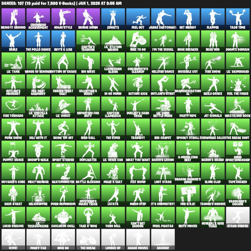 🎨 107 скінів | 🌟 Fortnite акаунт