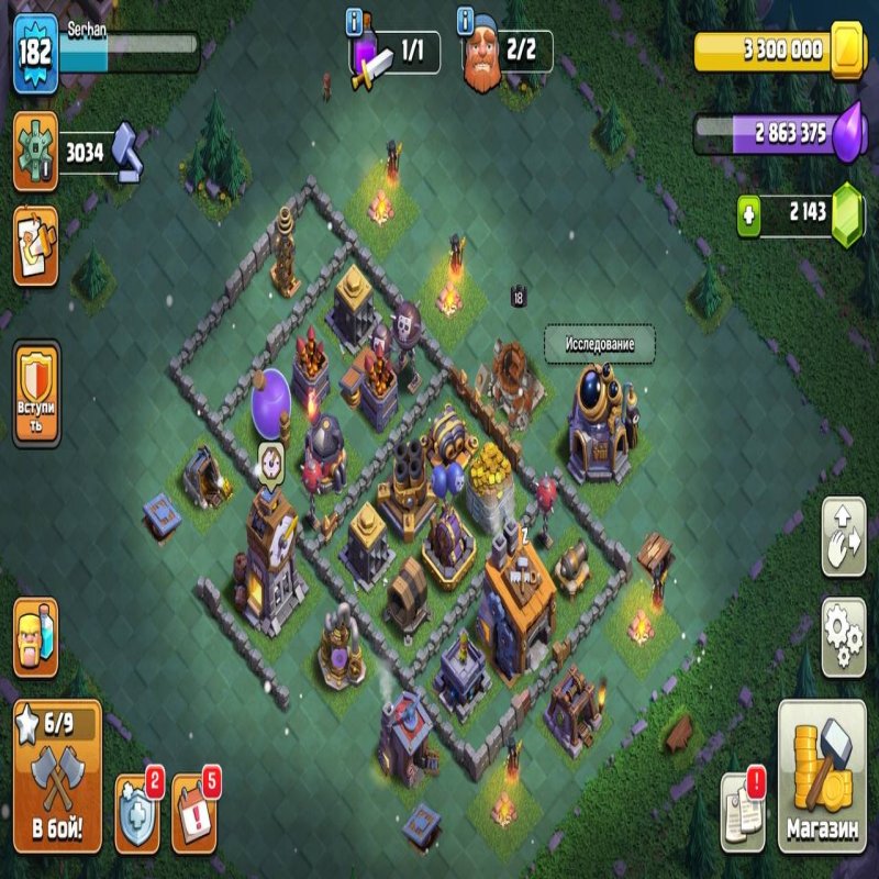 🏰 Clash of Clans акаунт | 14 ратуша | 182 рівень