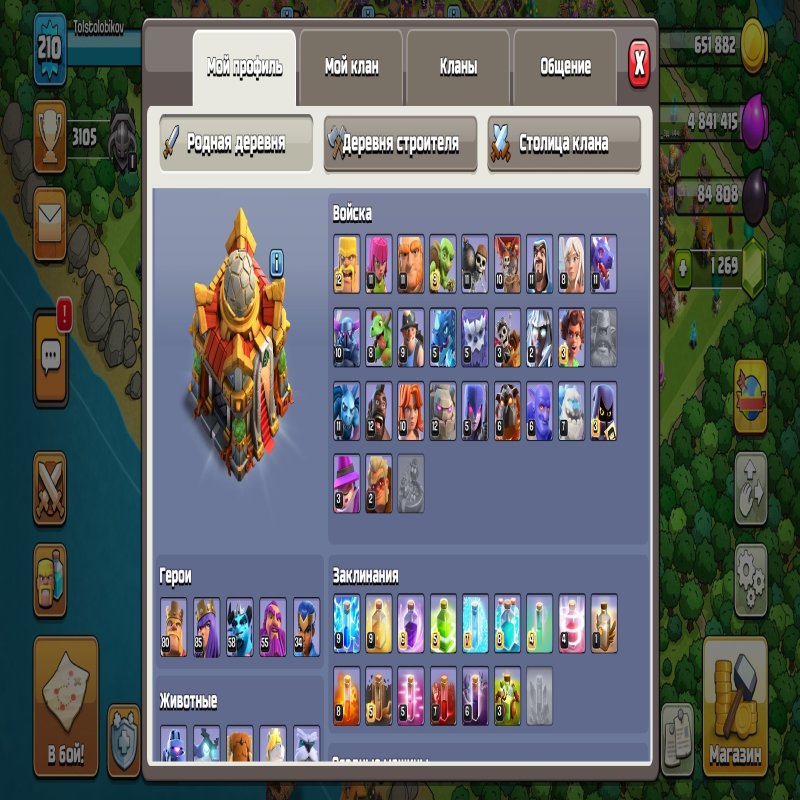 🏰 Clash of Clans акаунт | 16 ратуша | рівень 1000+ каменів