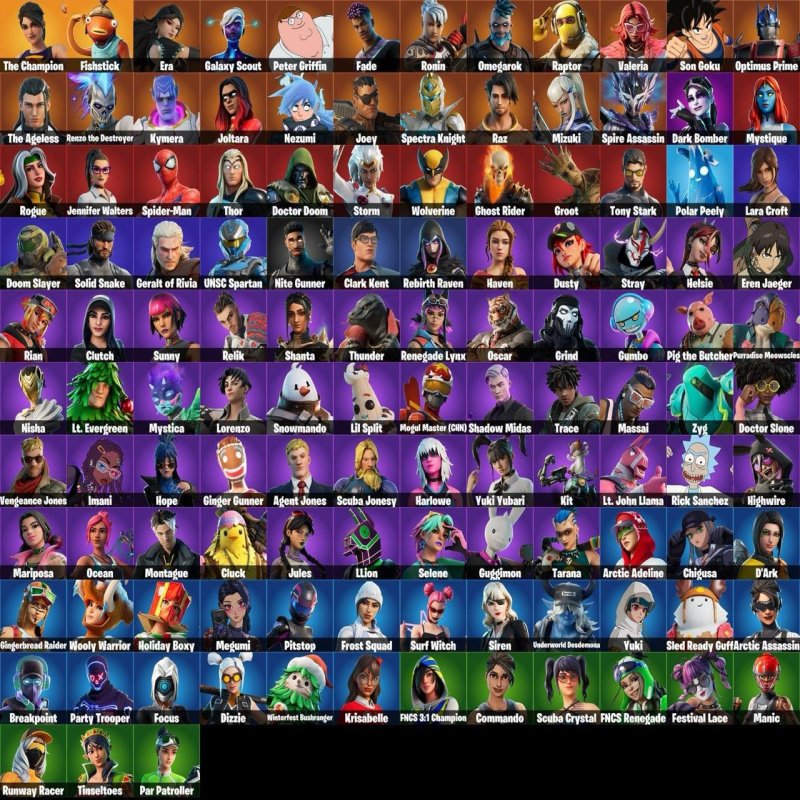 🎨 123 скинов | 🌟 Fortnite аккаунт