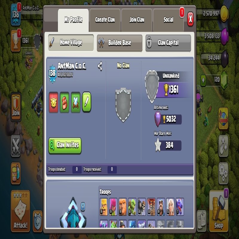 🏰 Clash of Clans акаунт | Ратуша 13 | Рівень: 58/65/35/41/5