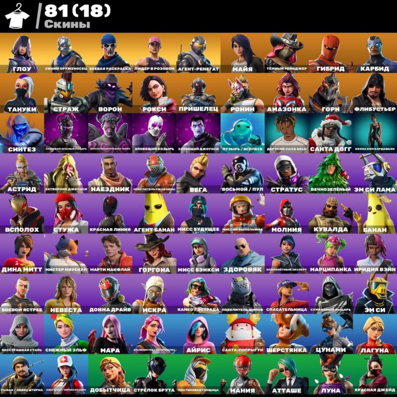 🎨 81 skins | 🌟 Fortnite account