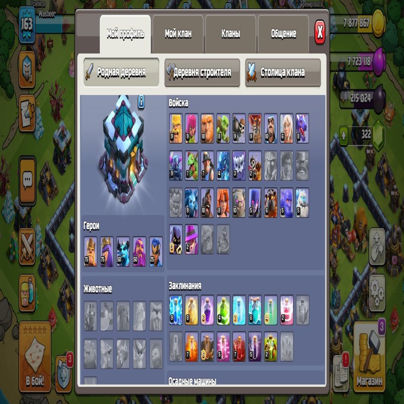 🏰 Clash of Clans акаунт | Ратуша 13 рівня | Рівень 163