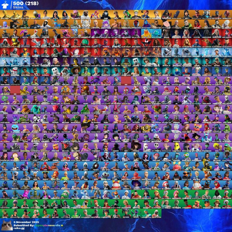 🎨 502 скінів | 🌟 Fortnite акаунт