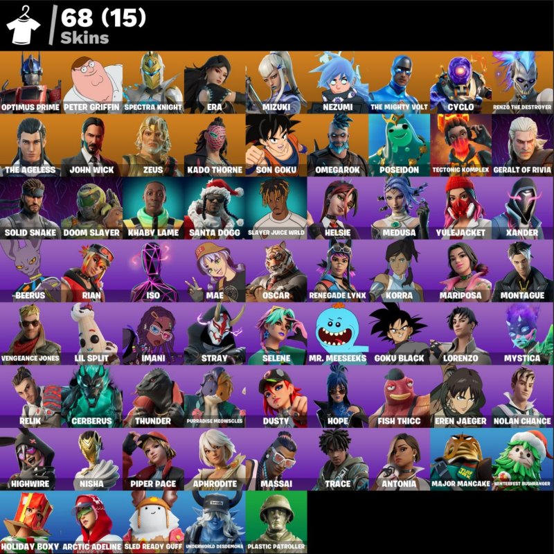 🎨 68 скінів | 🌟 Fortnite акаунт