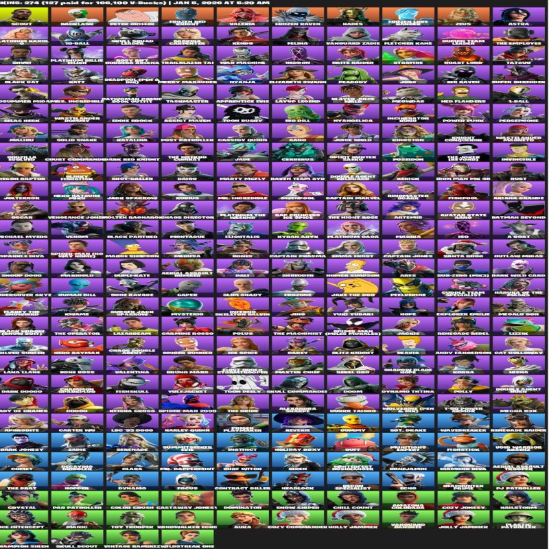 🎨 274 skins | 🌟 Fortnite account