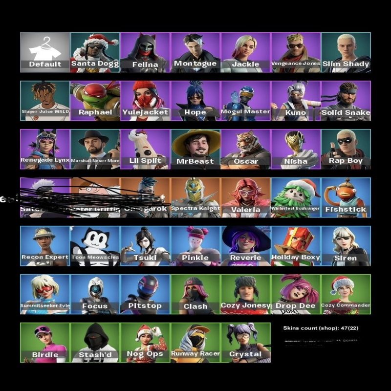 🎨 47 скінів | 🌟 Fortnite акаунт