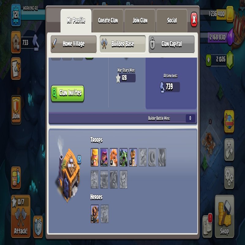 🏰 Clash of Clans акаунт | 13 ратуша | Рівень 71%