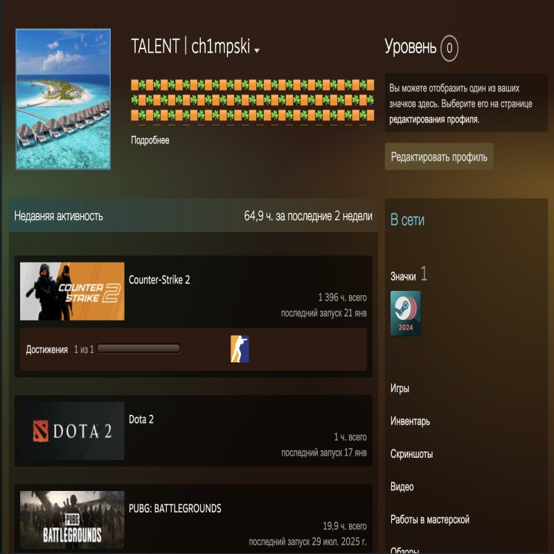 🎯 1248 ELO | 🌟 Faceit LVL 6 | 🕒 1311 матчів — Готовий до рейтингів