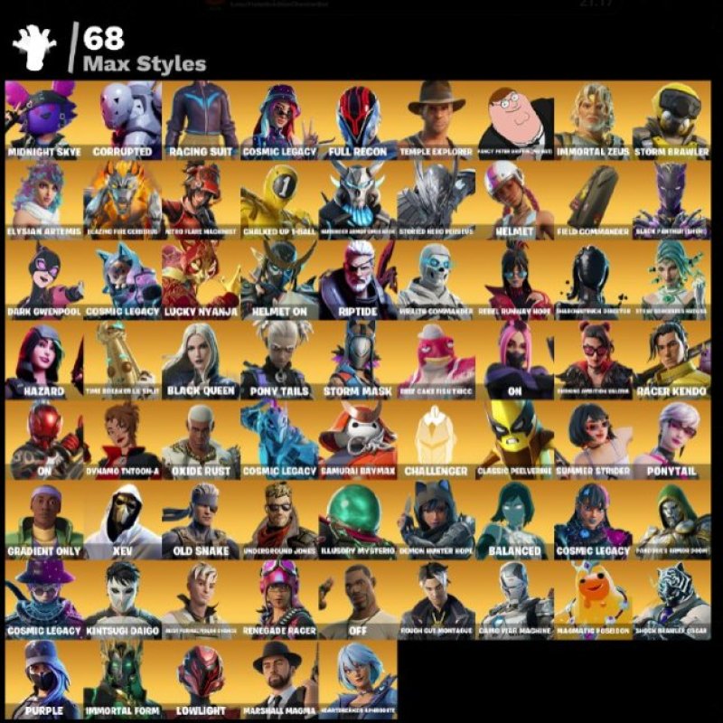 🎨 207 скінів | 🌟 Fortnite акаунт