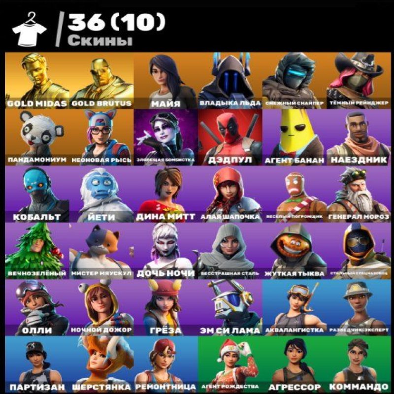 🎨 36 skins | 🌟 Fortnite account