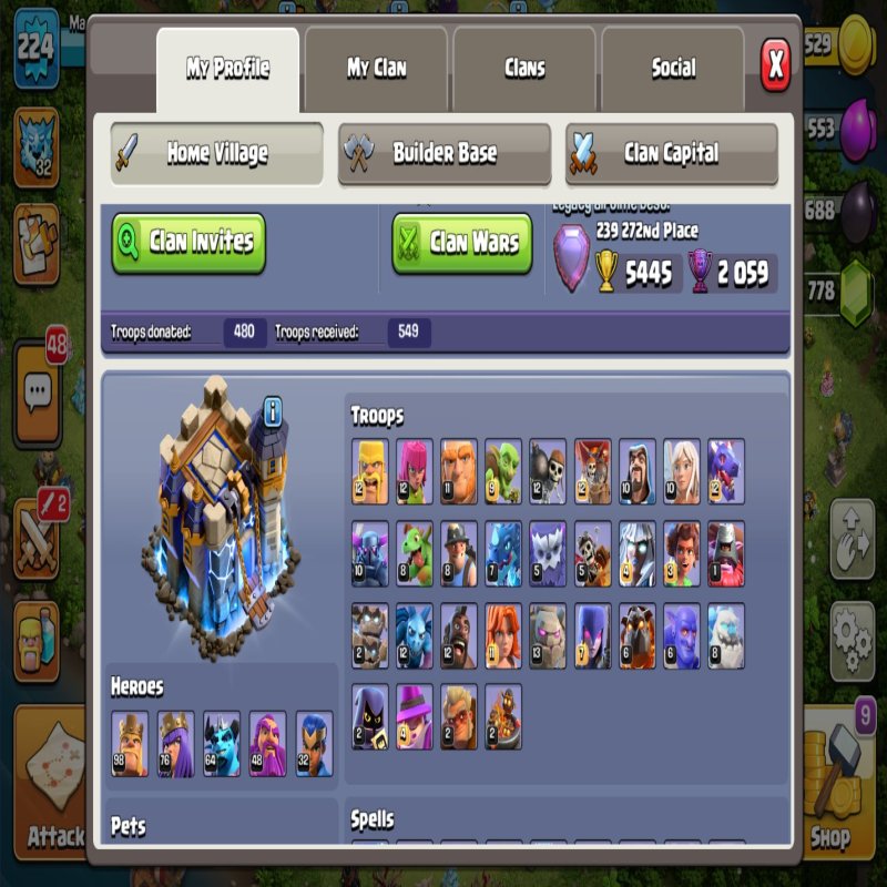 🏰 Clash of Clans акаунт | 18 ратуша | Рівень 18