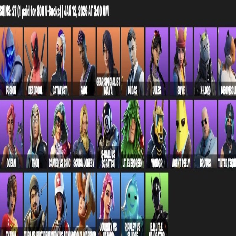🎨 27 скінів | 🌟 Fortnite акаунт