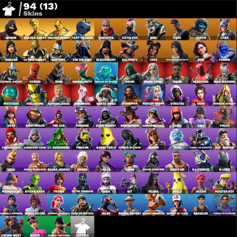 🎨 94 скінів | 🌟 Fortnite акаунт