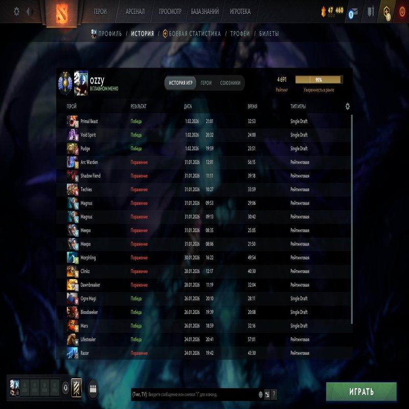 🏅 MMR 4691 | 🕒 1221 hours | 🛡 7299