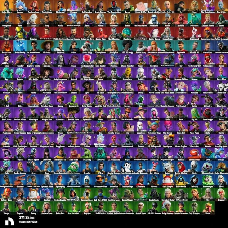 🎨 271 скінів | 🌟 Fortnite акаунт