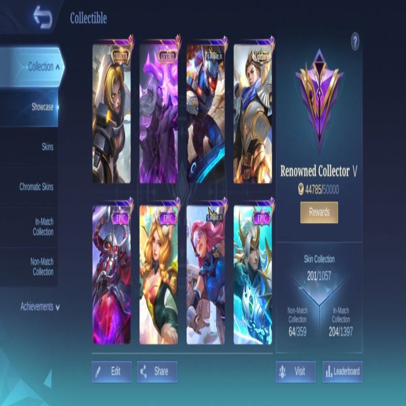 🎮 Mobile Legends акаунт | Міфічний | 107 героїв | 201 облич