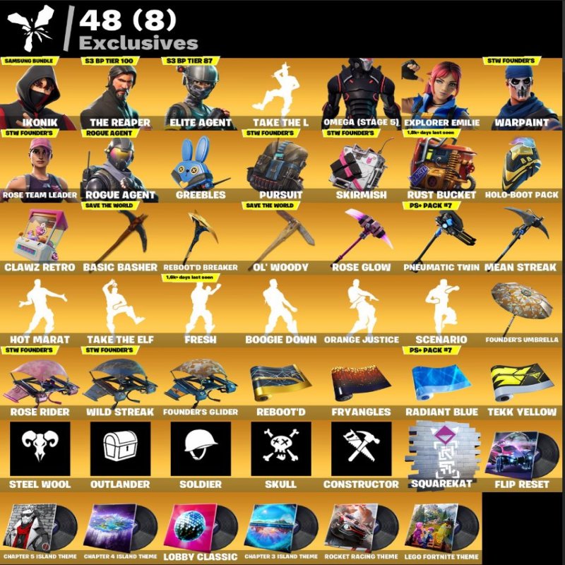 🎨 142 скінів | 🌟 Fortnite акаунт