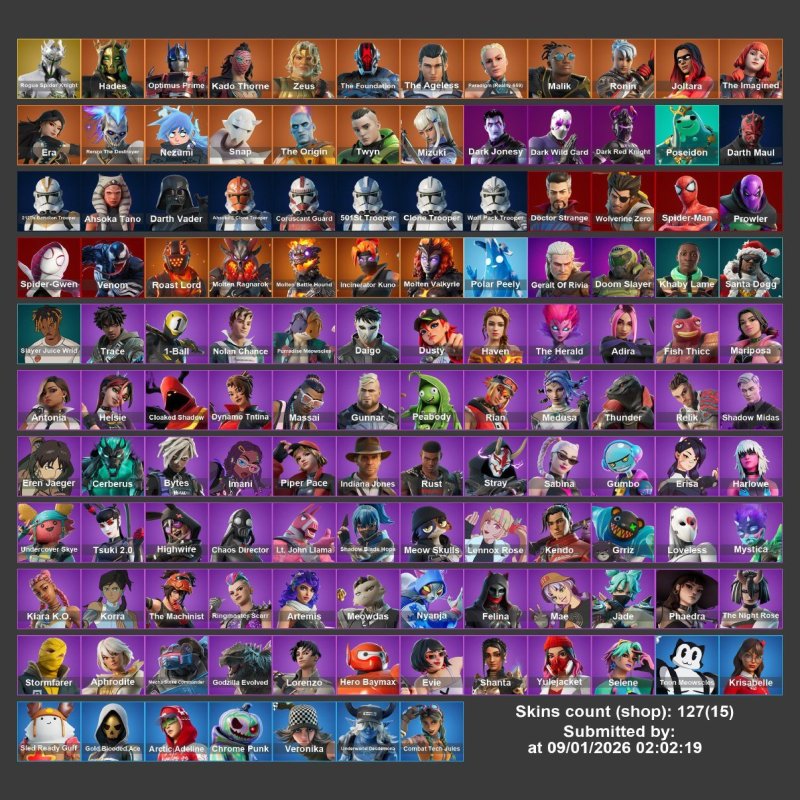 🎨 127 скінів | 🌟 Fortnite акаунт