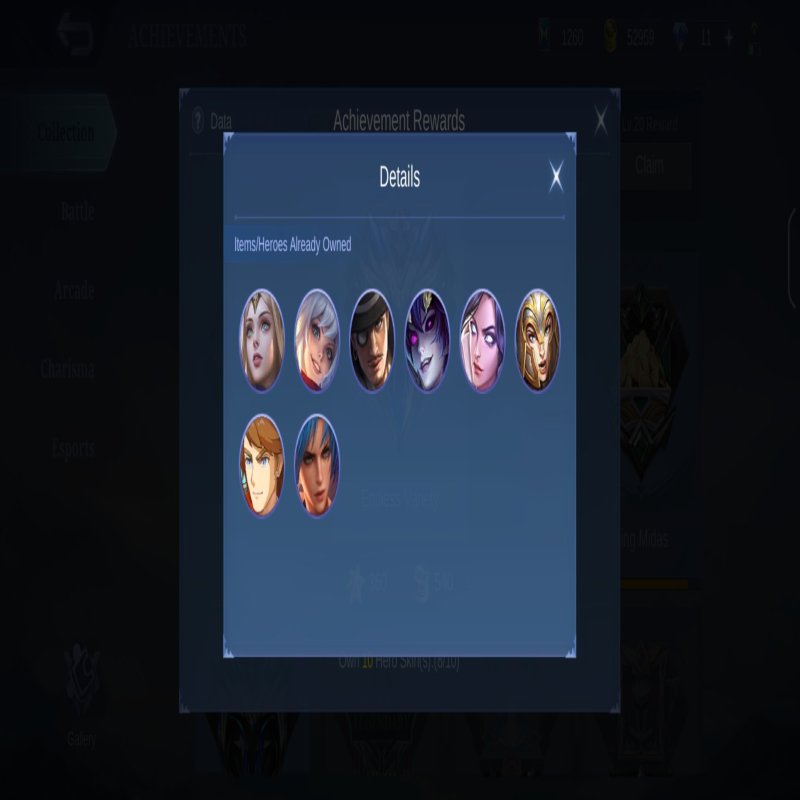 🎮 Mobile Legends акаунт | Воїн | 9 героїв | 7 облич