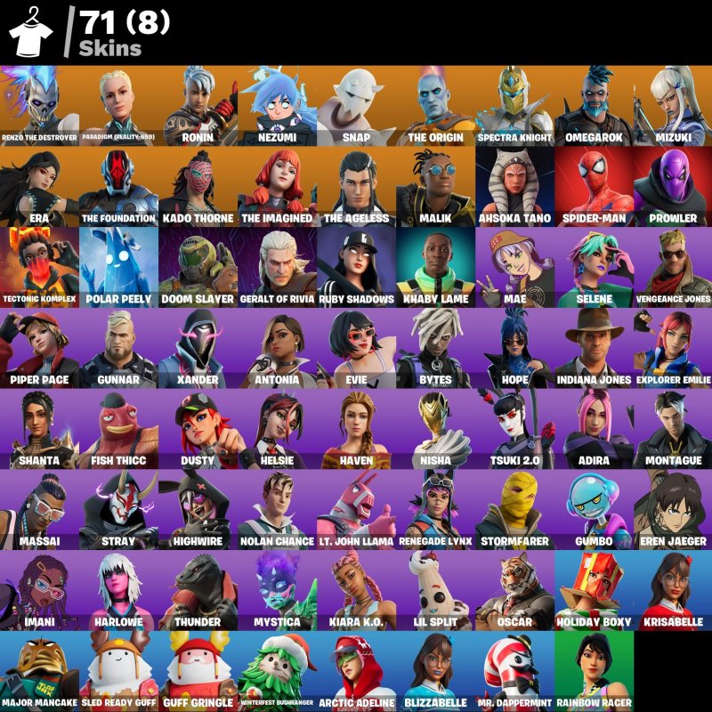 🎨 71 skins | 🌟 Fortnite account