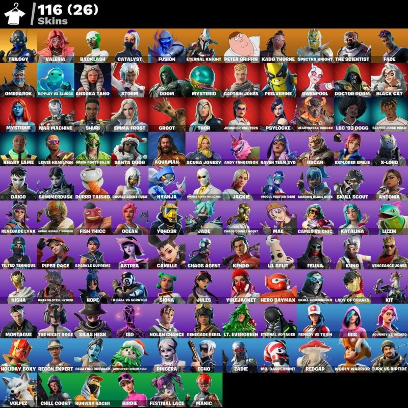 🎨 116 скінів | 🌟 Fortnite акаунт