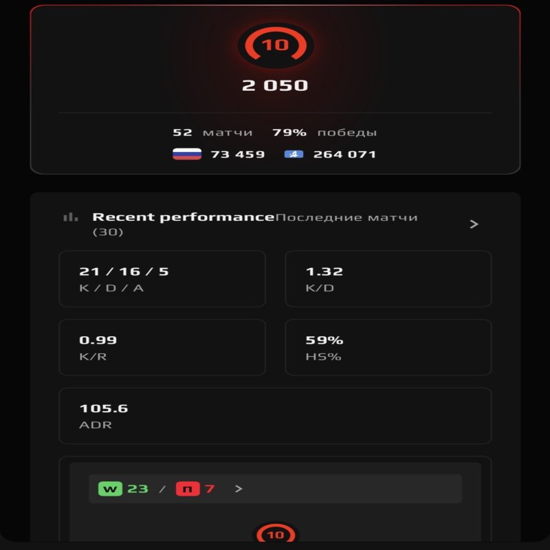 🏆 CS Prime | 🎯 Faceit LVL 10 | 🕒 153 матчі — Готовий до змагальних ігор