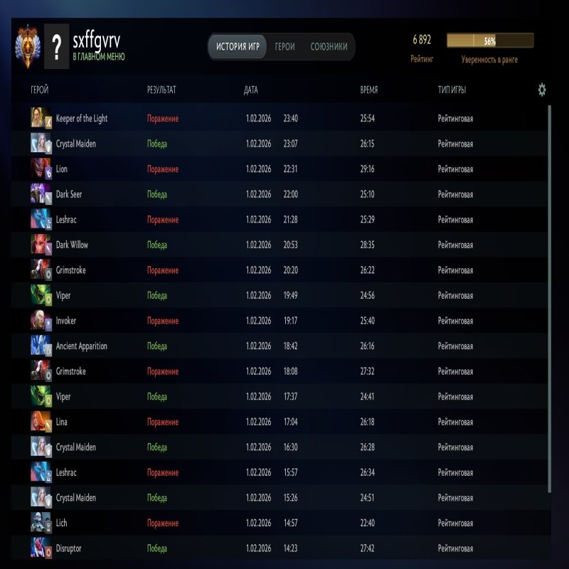 🏅 MMR 6892 | 🕒 149 hours | 🛡 9683